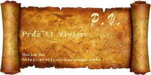 Prátl Vivien névjegykártya